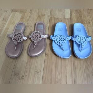 DV by Dolce Vita Kids Sandals - Rose Gold and Sky Blue